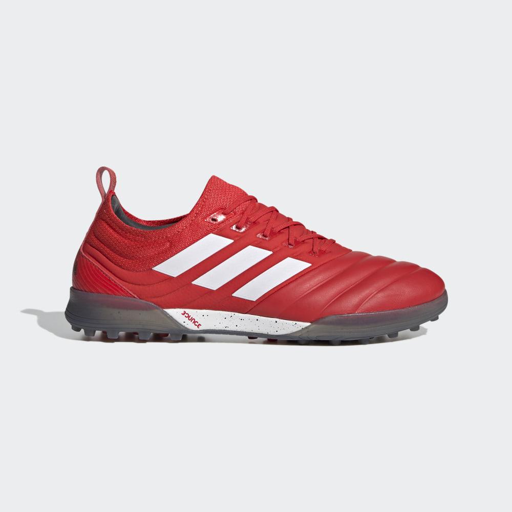 Adidasi Fotbal Adidas Copa 20.1 Turf Barbati Romania - Rosii/Albi/Negrii G28634